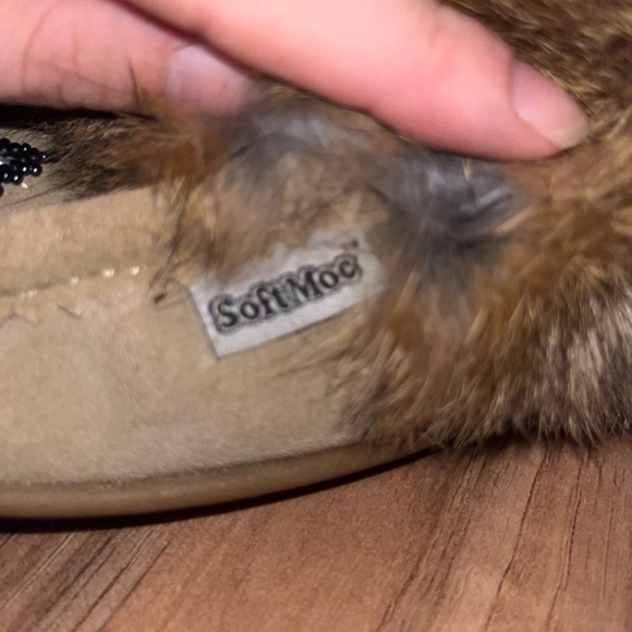 Soft Moc Cute 5 Rabbit Fur Moccasins (Size 7) - Picture 5 of 5